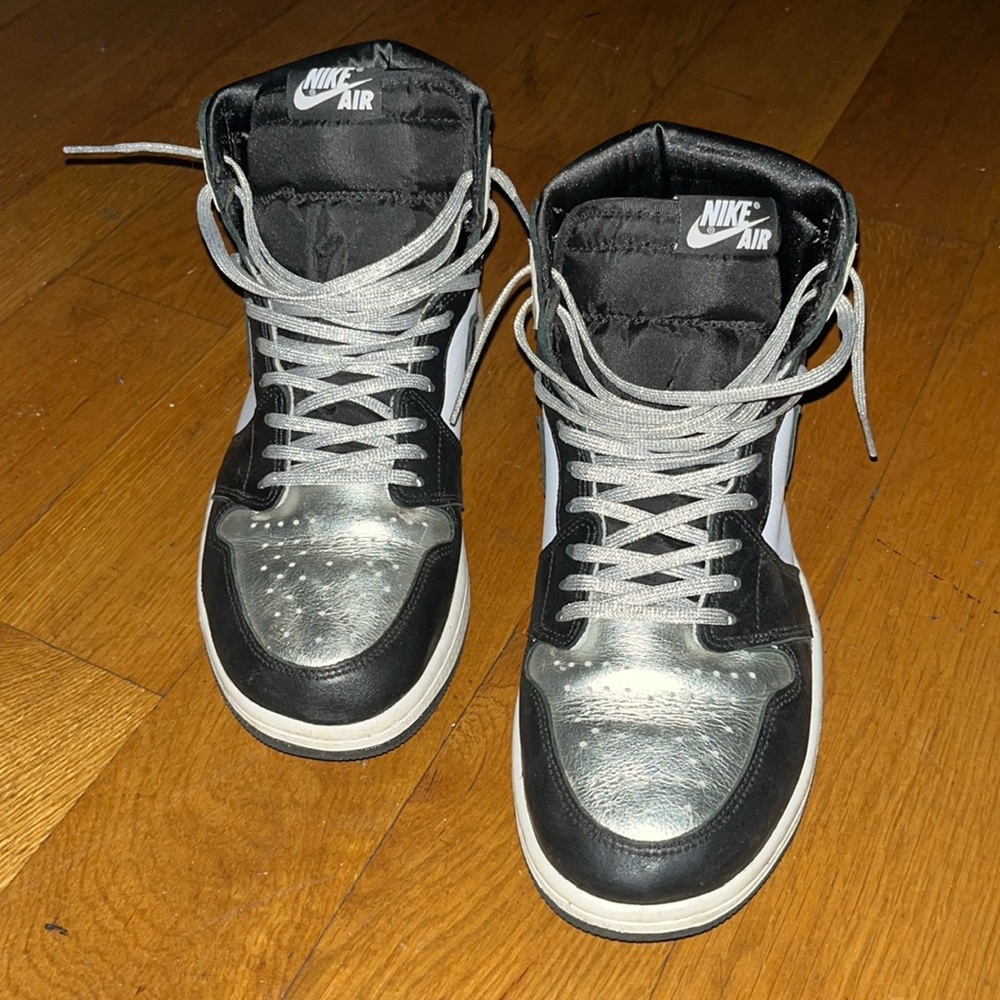 Jordan 1 Retro High Silver Toe- Men’s Size 10